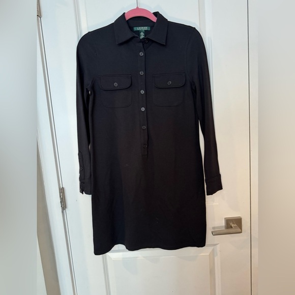 Lauren Ralph Lauren Dresses & Skirts - Lauren Ralph Lauren Black button up Long Sleeve Dress